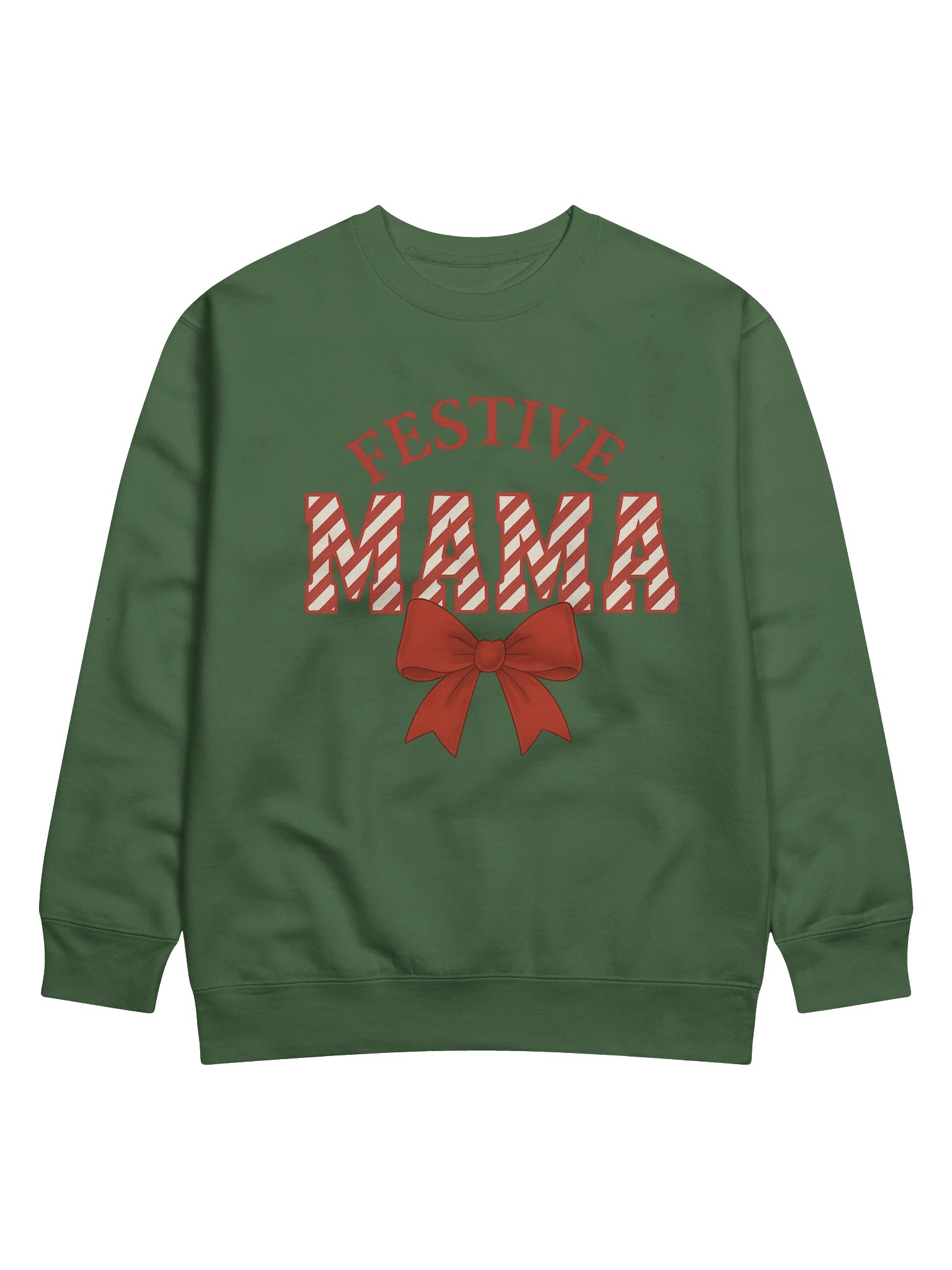 Festive Mama Candy Cane Sweatshirt product image (1)