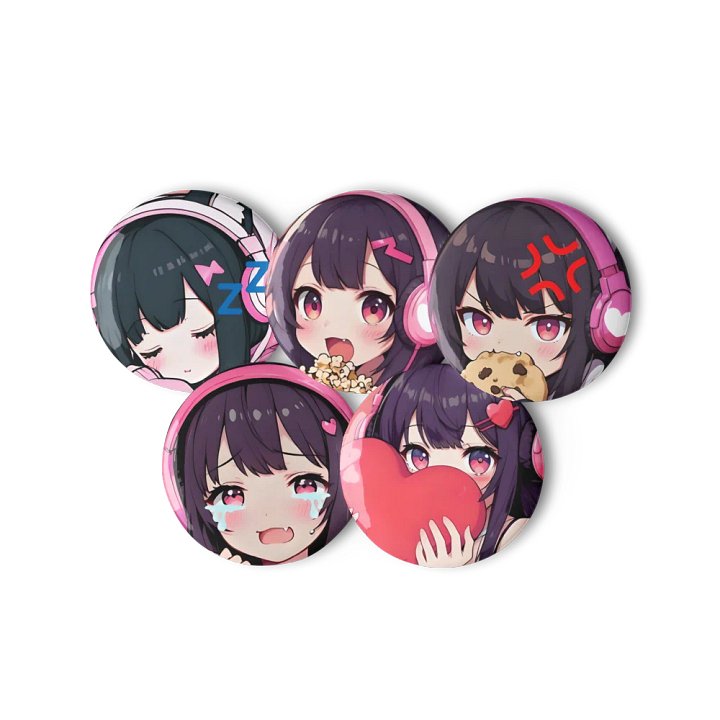 Aiyun’s Cute Girl Pin Set product image (2)