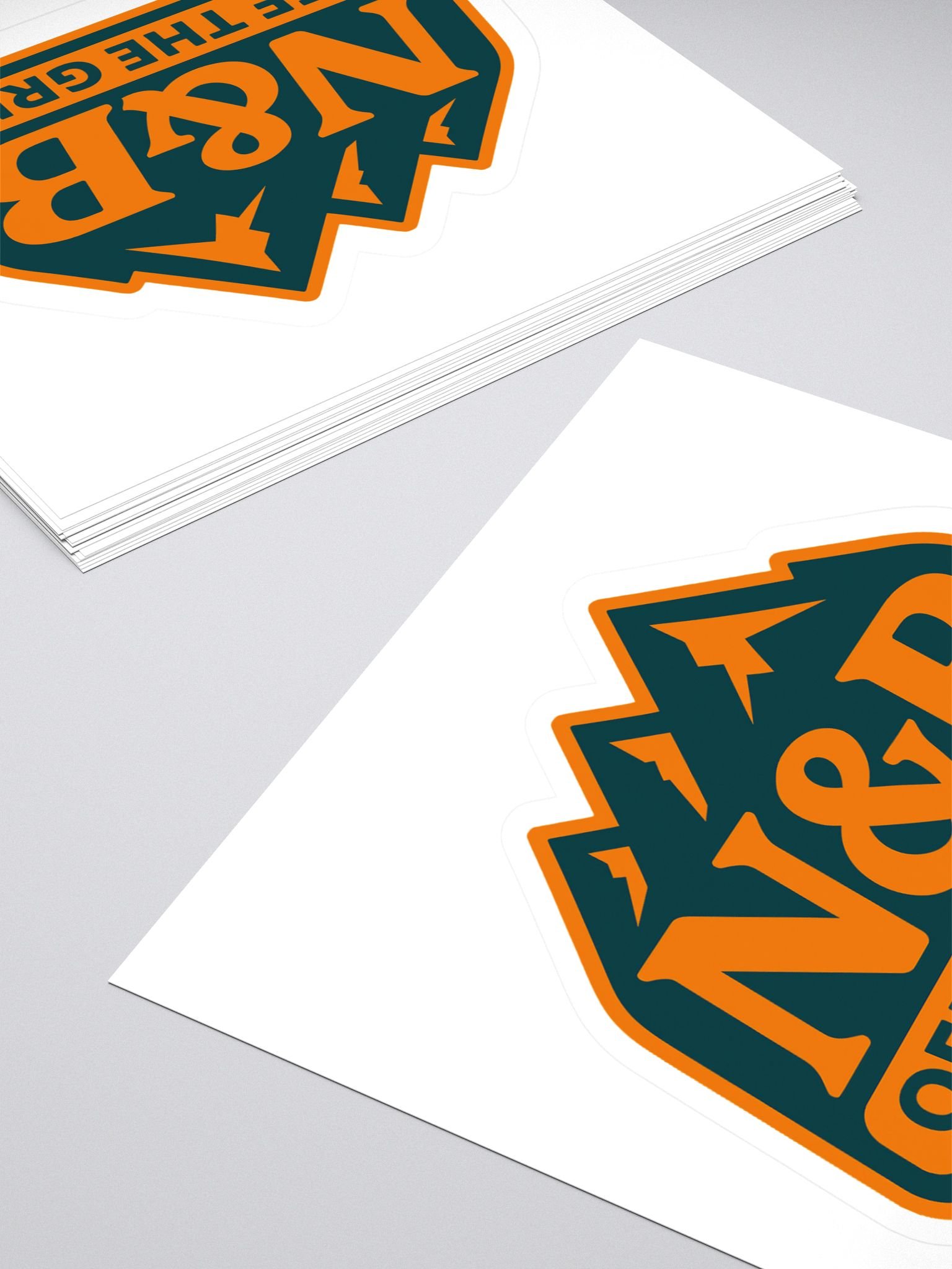 N&B Off the Grid Orange/Blue Large Sticker product image (4)