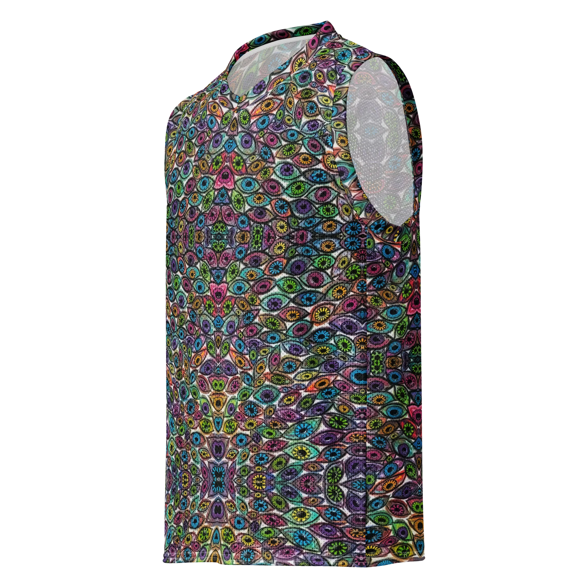 Psychedelic Eyes Premium Basketball Jersey | Eye See You Too product image (1)