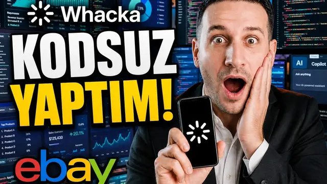 Kod yazmadan yaklaşık 20 dakikada eBay kâr takip uygulaması kurdum. Tam video YouTube'da: AKIN YILMAZ. Whacka iş birliği. #ebay #eticaret #nocode