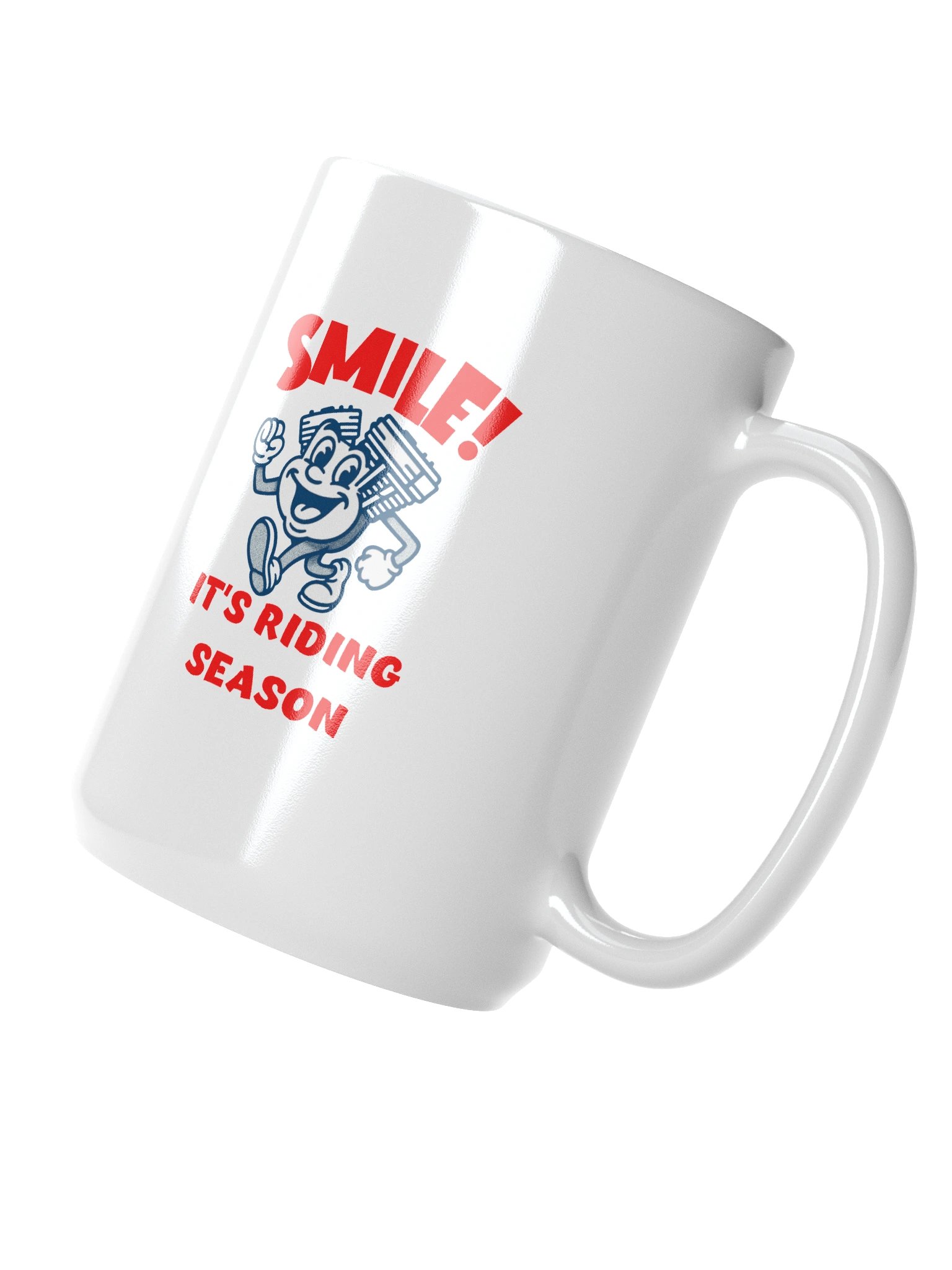 Throttle & Iron “Smile!” Mug — Riding Season Edition product image (3)