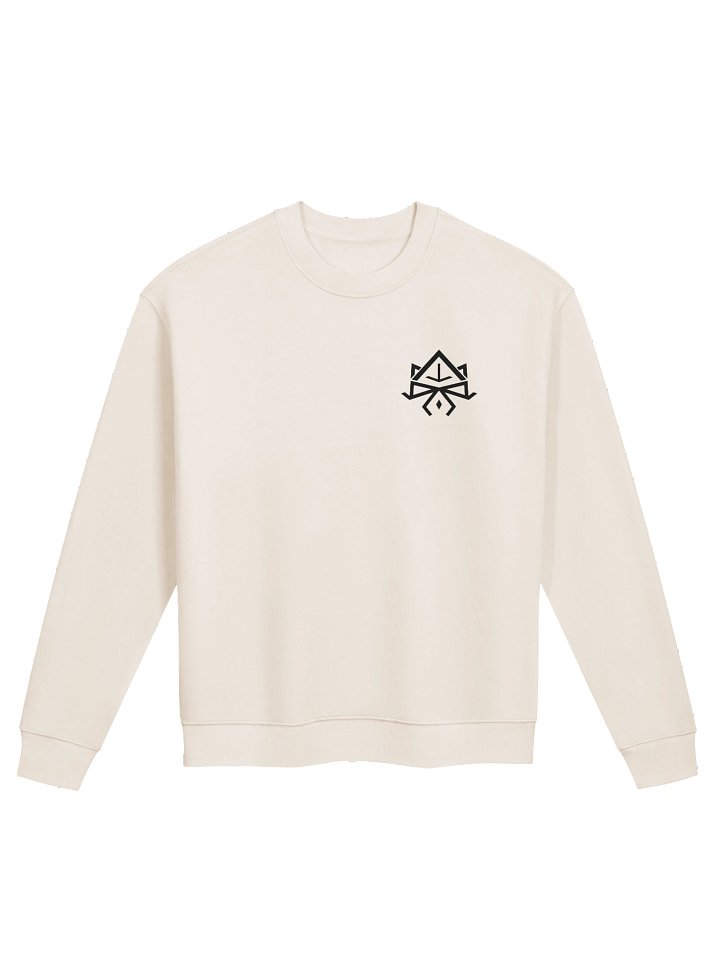 Arcadia Crewneck [White; Black Logo] product image (1)