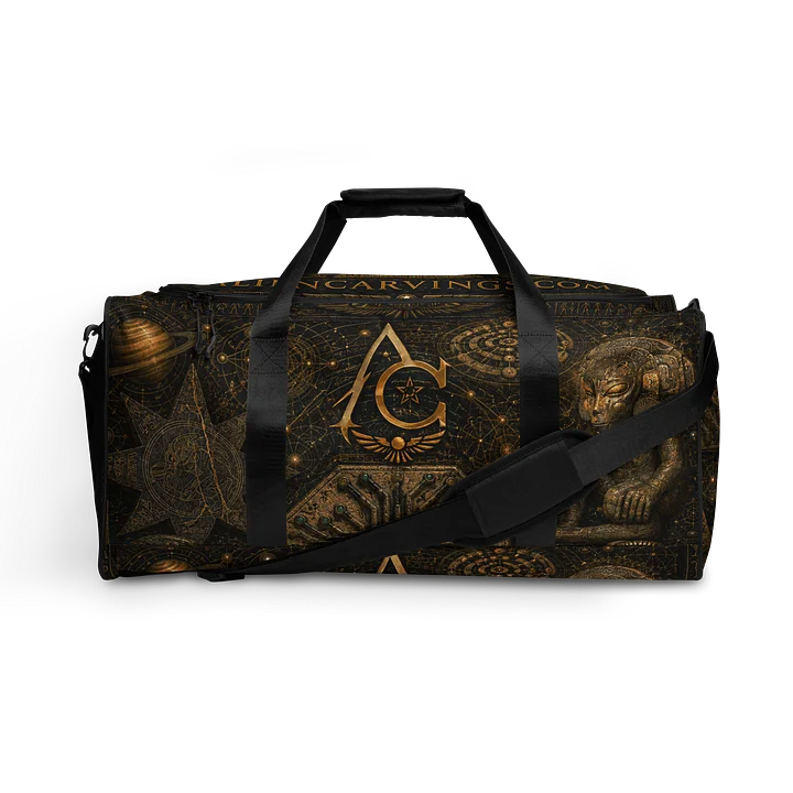 Aliencarvings Alpha and Omega Duffel Bag product image (1)