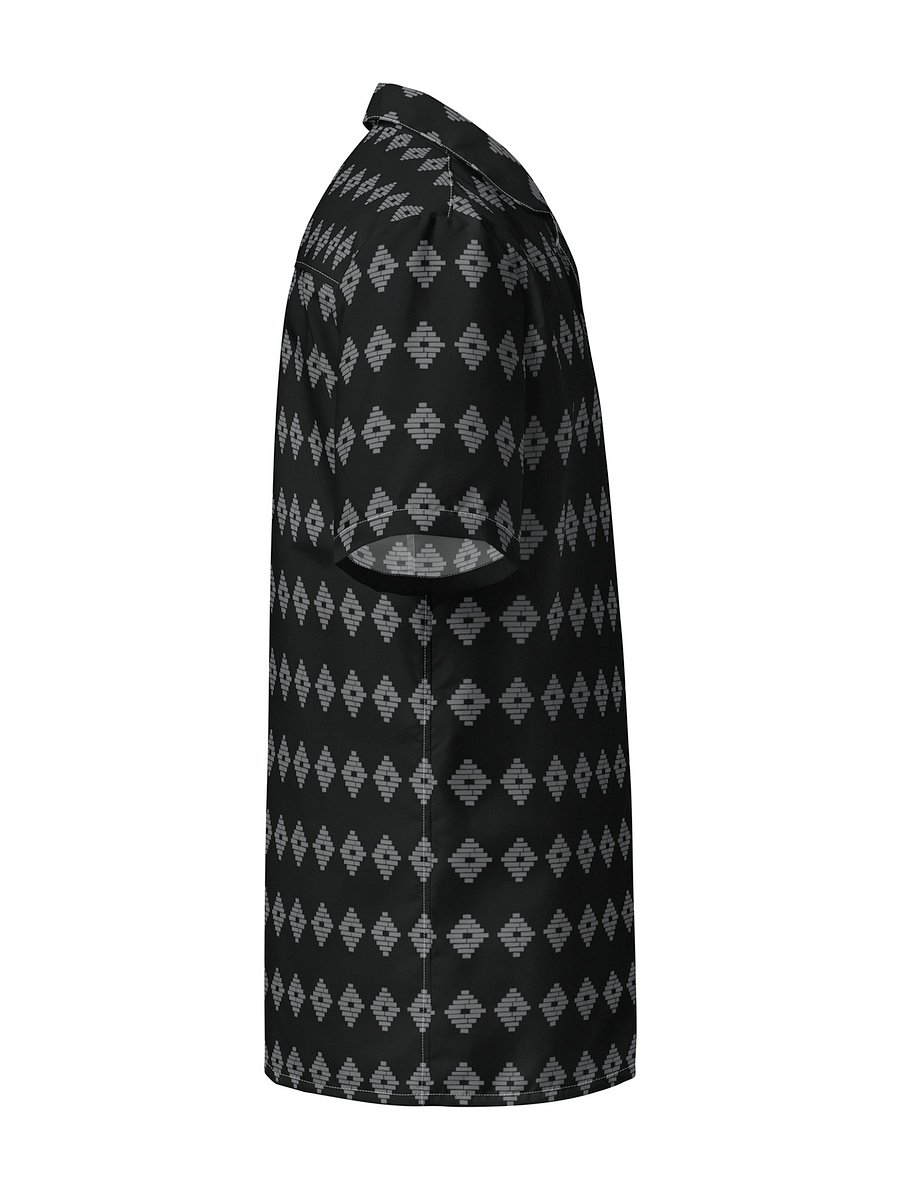 Anacostia Community Museum Button-Up Shirt (Black/Gray) Image 3