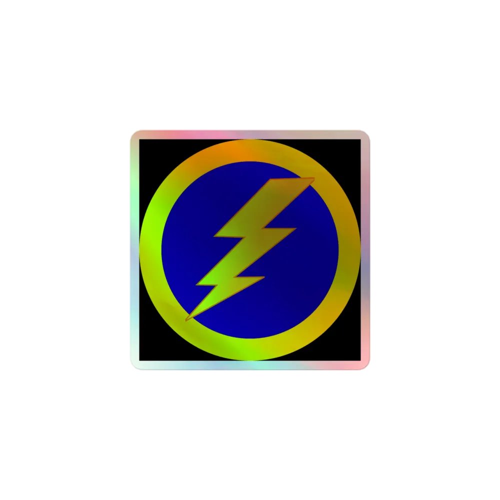 thunderbolt holo sticker product image (1)