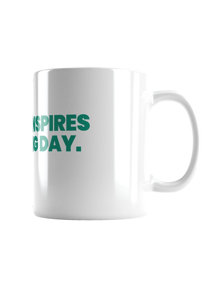 EACH SIP INSPIRES A WINNING DAY White Glossy Mug Centered product image (2)