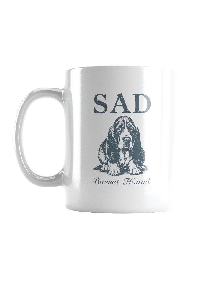 Sad Basset Hound Ceramic Mug product image (1)