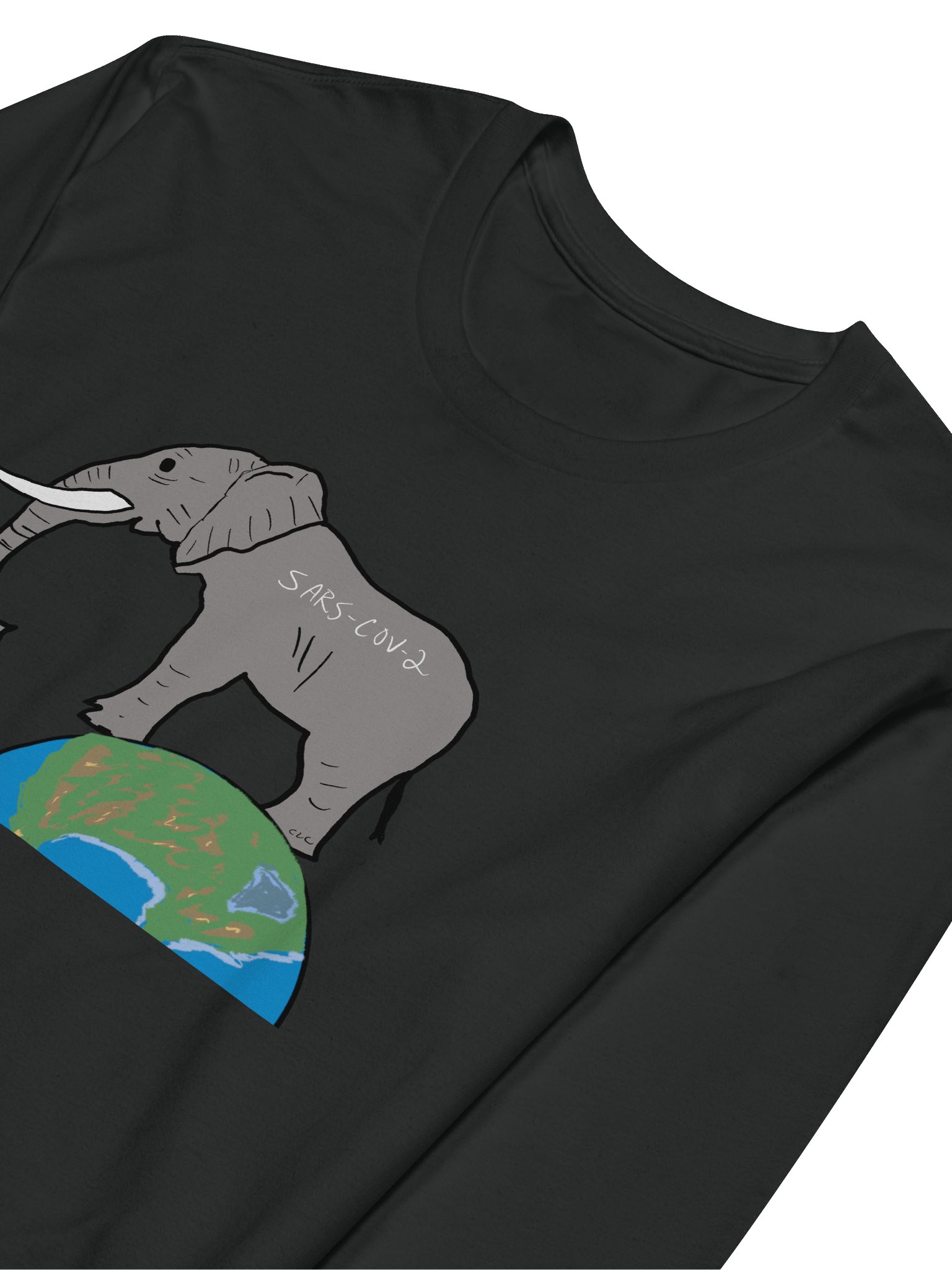 Elephant In The Room long sleeve tee (covid) product image (3)