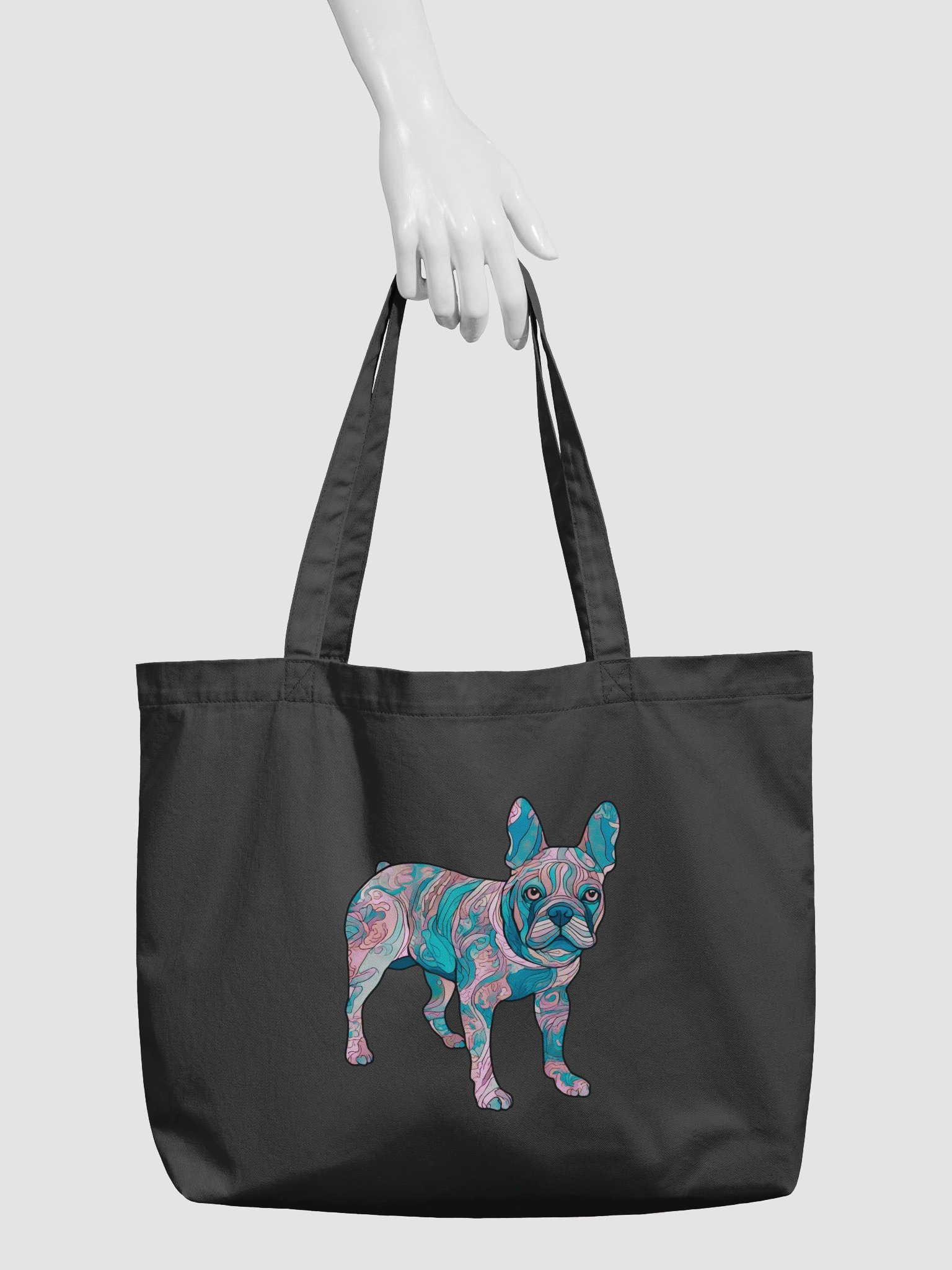 Groovy Frenchie #2 - Eco-conscious Organic Cotton Tote product image (4)
