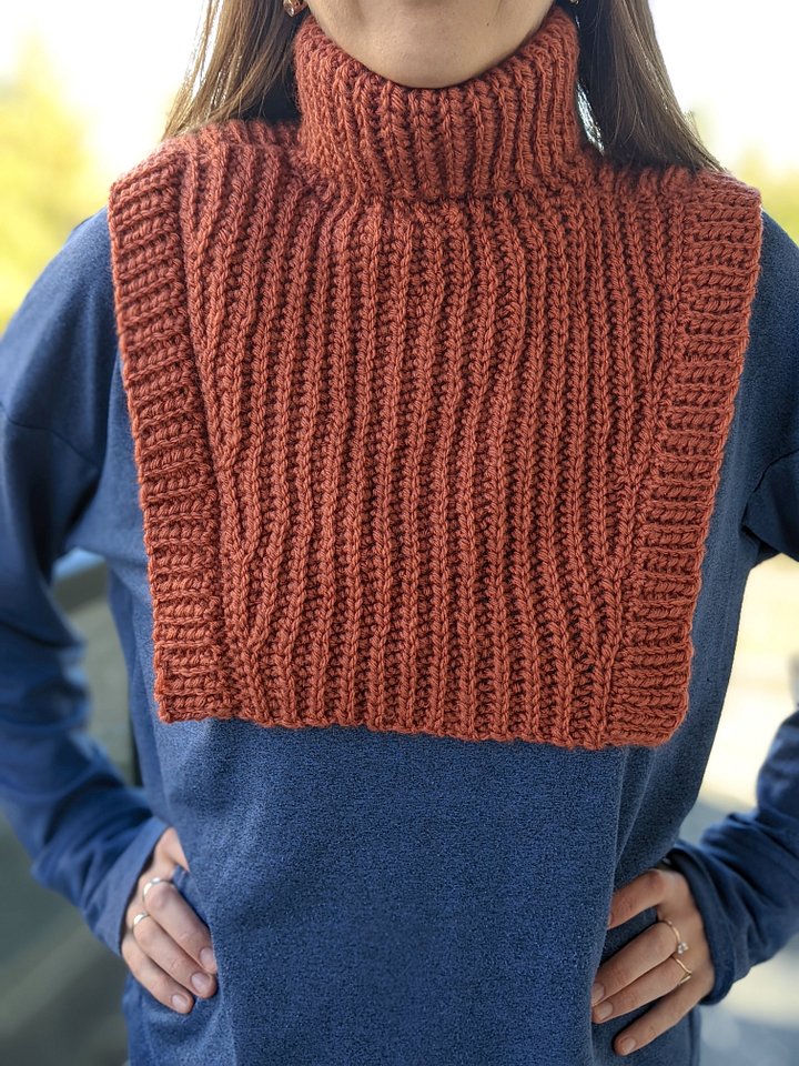 Crochet Warm Turtleneck Dickey Pattern product image (1)
