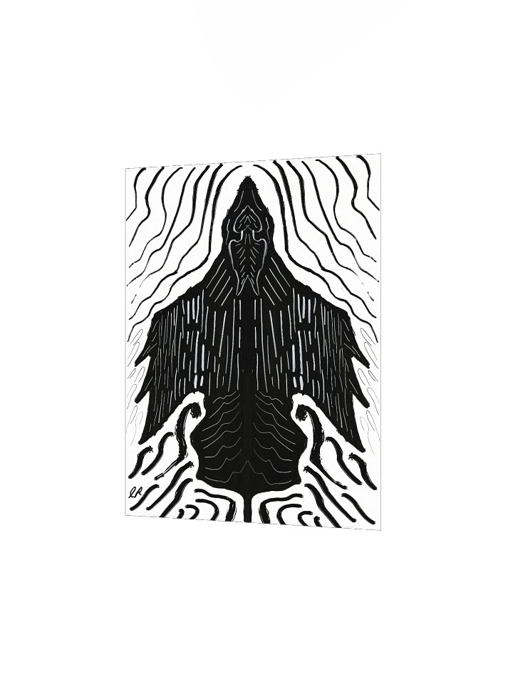 The Night Phoenix Matte Poster Print/Dark Home Decor by Eric Ravenwolf product image (2)