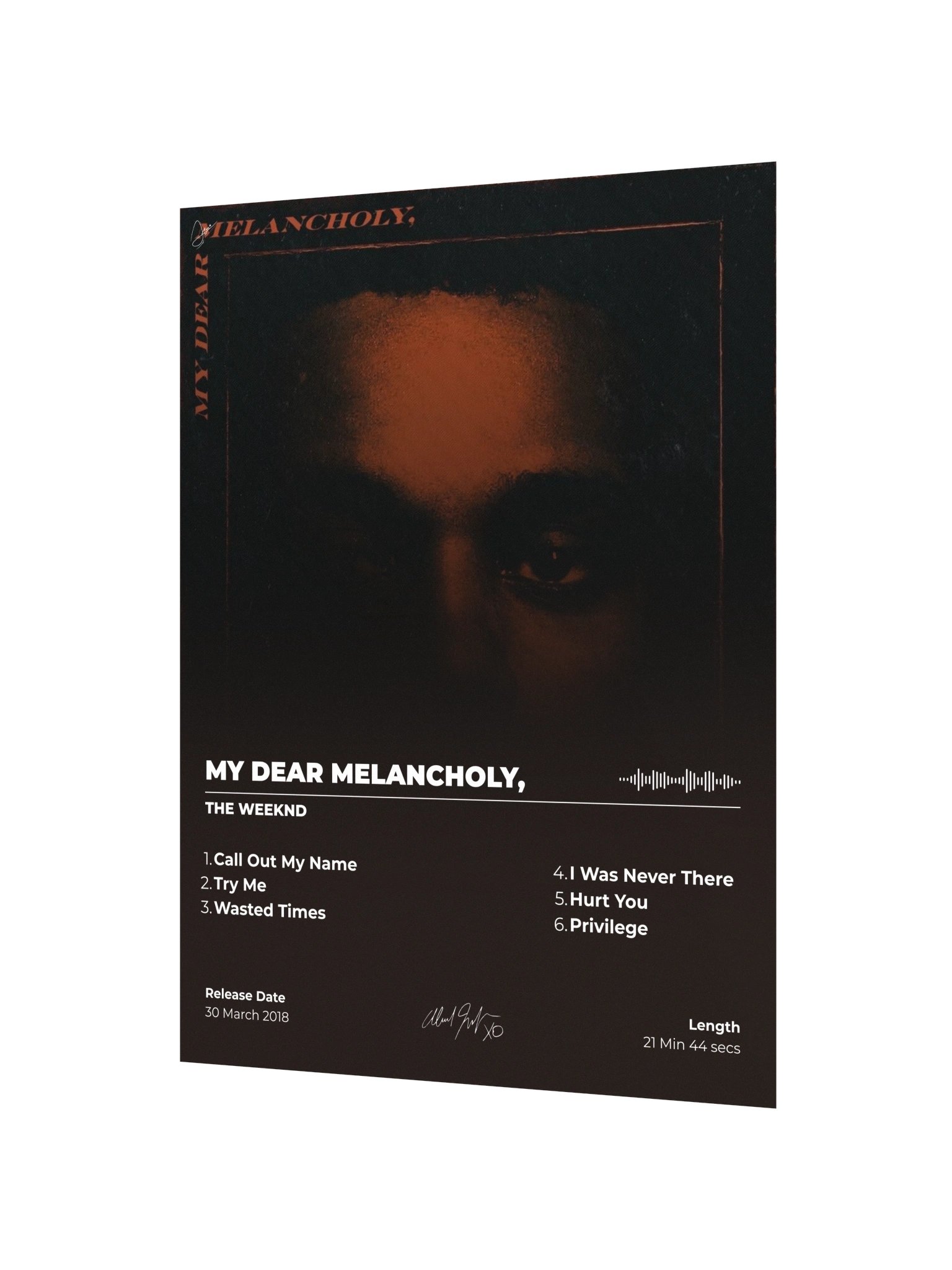 My Dear Melancholy Album Poster product image (3)