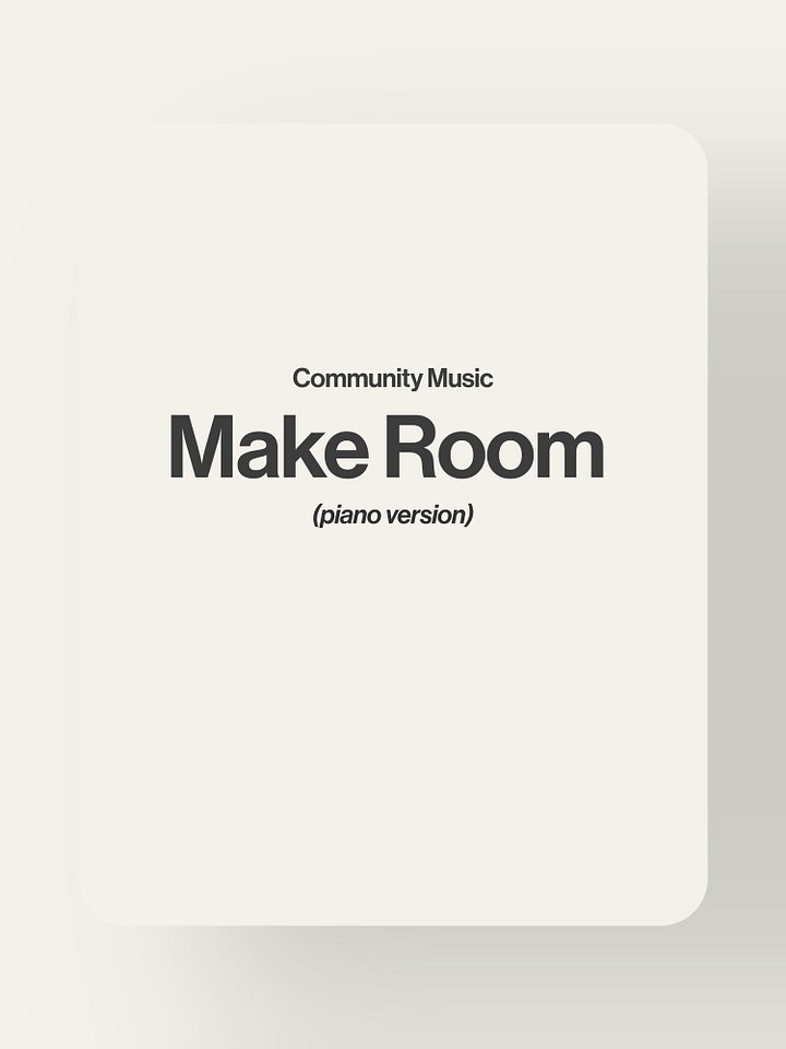 Make Room - Community Music product image (1)