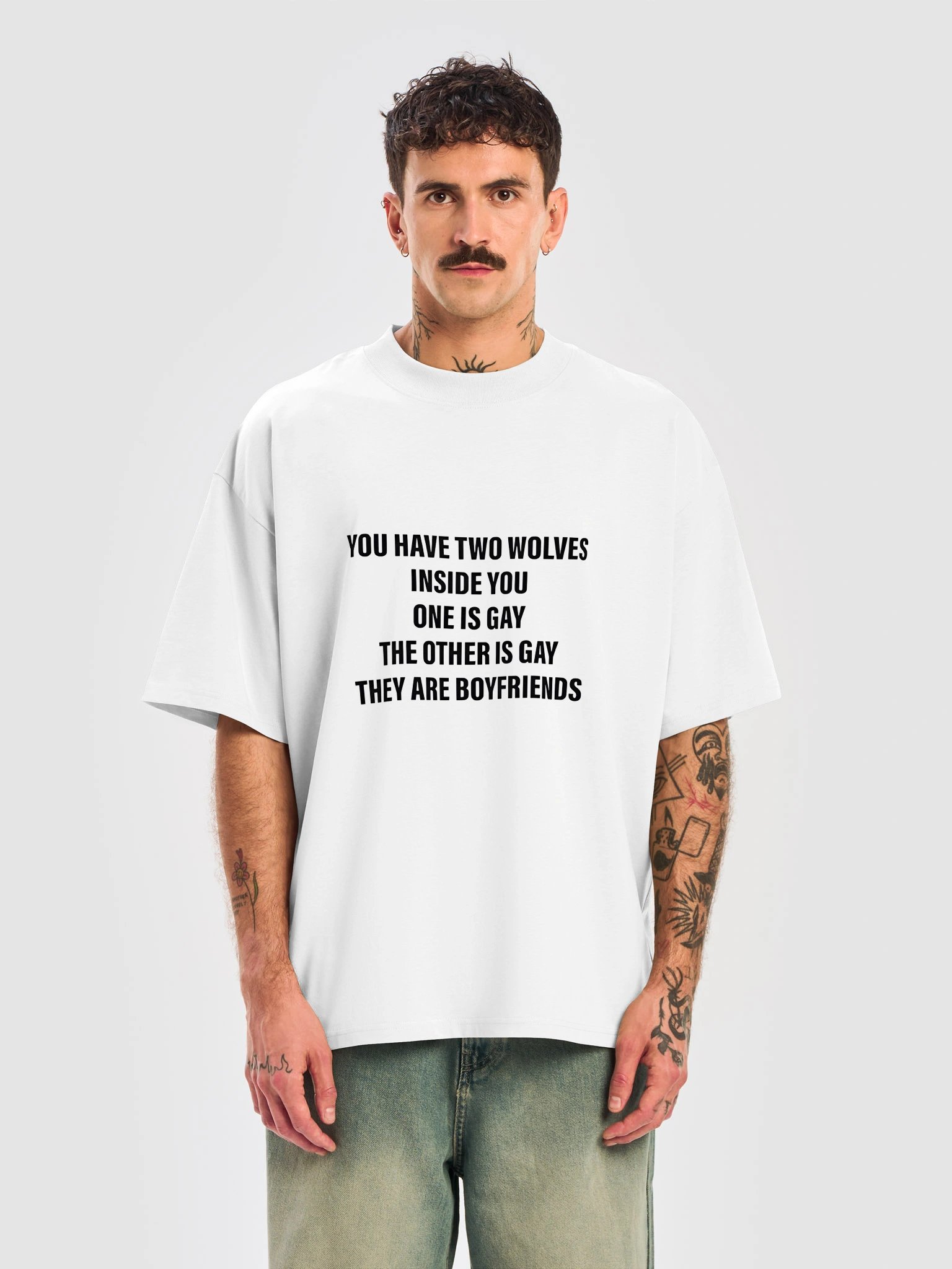 You Have Two Wolves Inside You One Is Gay The Other Is Gay They Are Boyfriends Shirt product image (1)