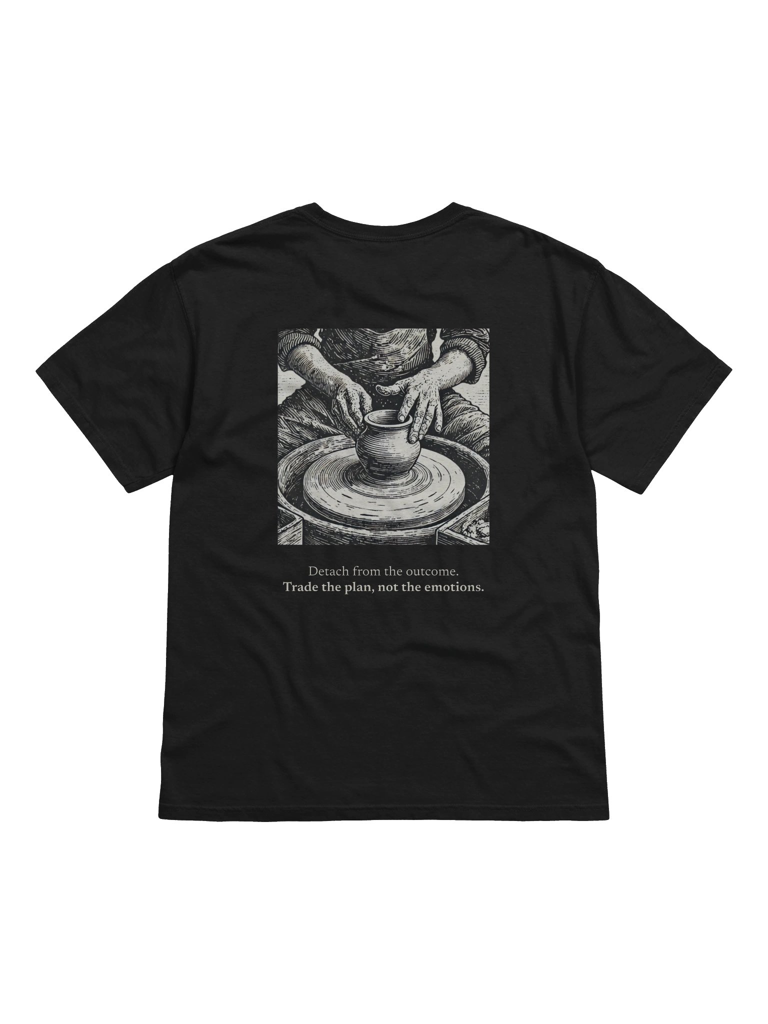 Trade the plan, not the emotions T-Shirt - Back product image (2)