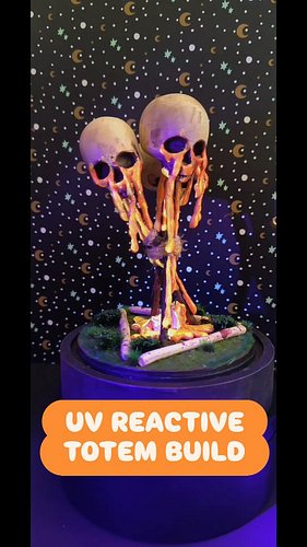 showcase of my final two totems in the collection until I upgrade to new skull moulds later this year! made the best of a def...