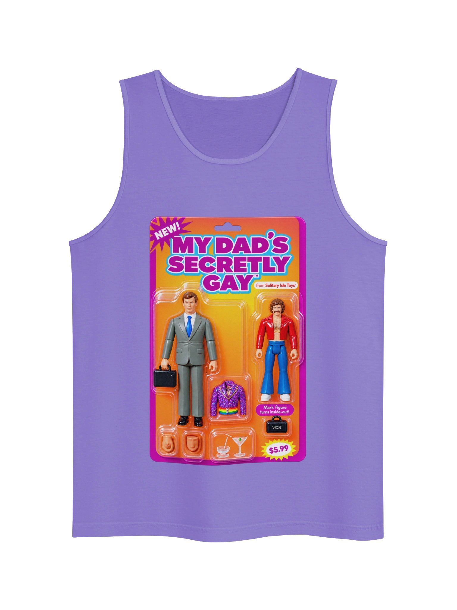 666 Toys | My Dad's Secretly Gay | Comfort Colors Unisex Garment-Dyed Tank Top product image (16)