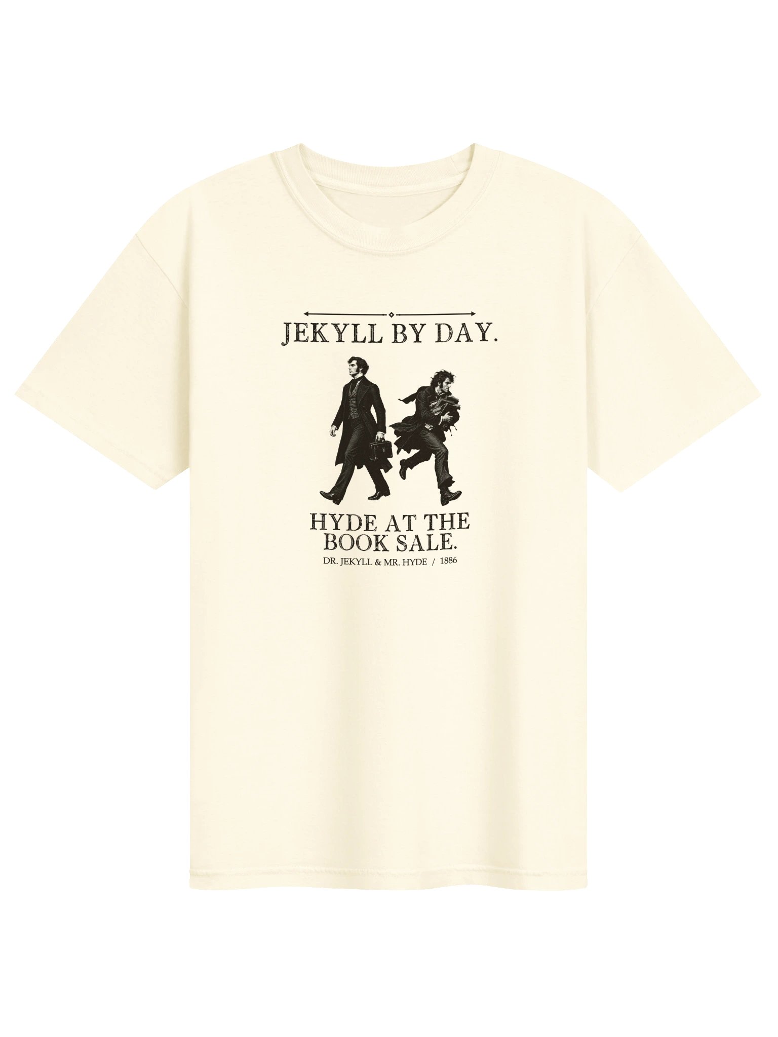 Jekyll Day Hyde Book Sale -- The Strange Case of Dr Jekyll and Mr Hyde Tee (Light) product image (1)