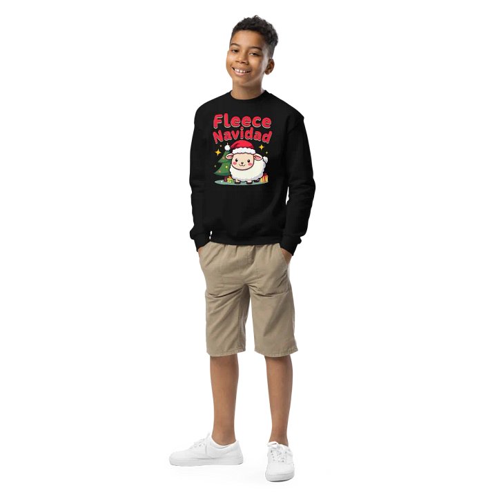 Fleece Navidad Youth Sweatshirt product image (1)