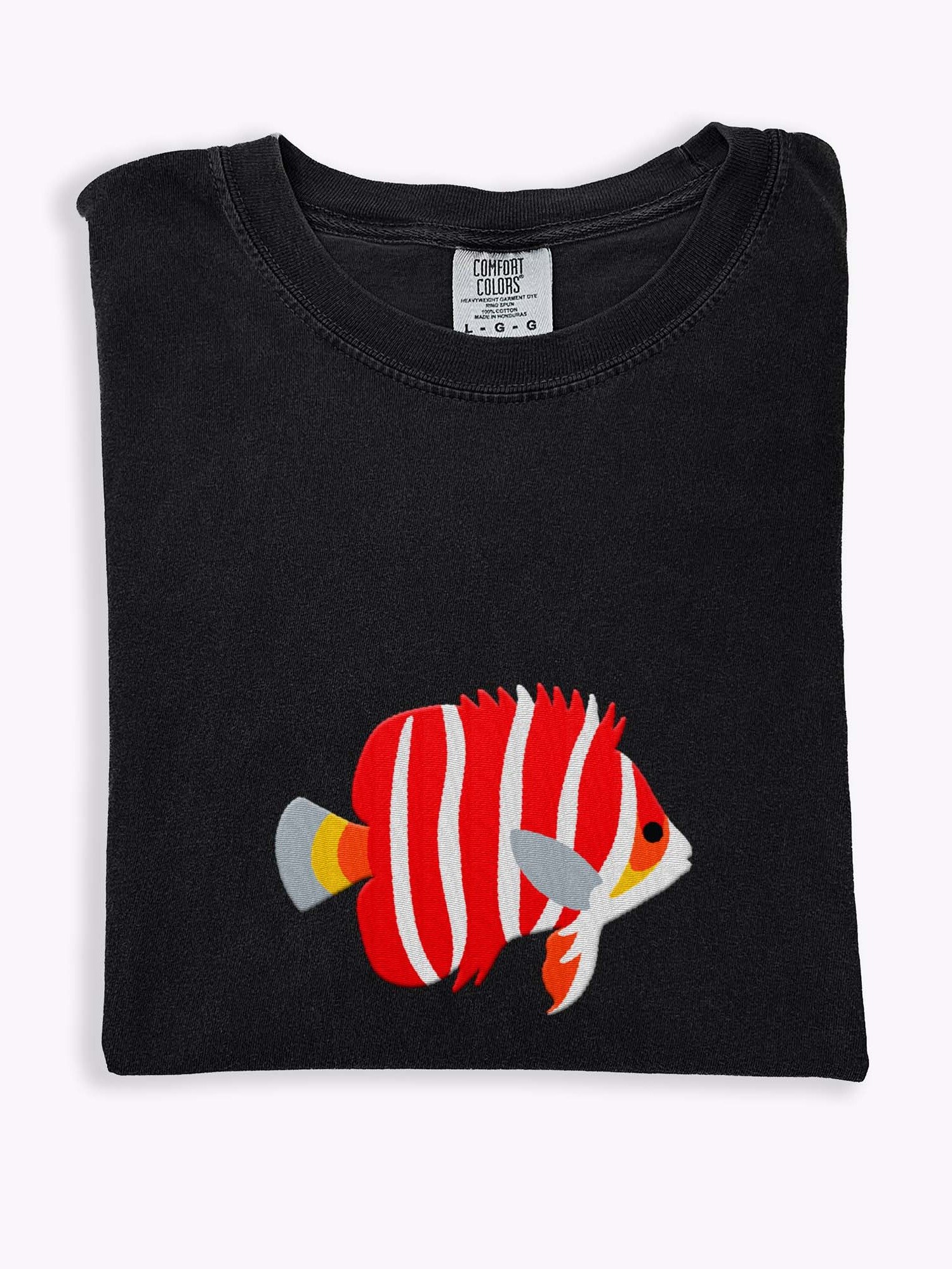 Peppermint Angelfish Premium T-Shirt (Embroidered) for Reef and Marine Aquarium Lovers product image (1)