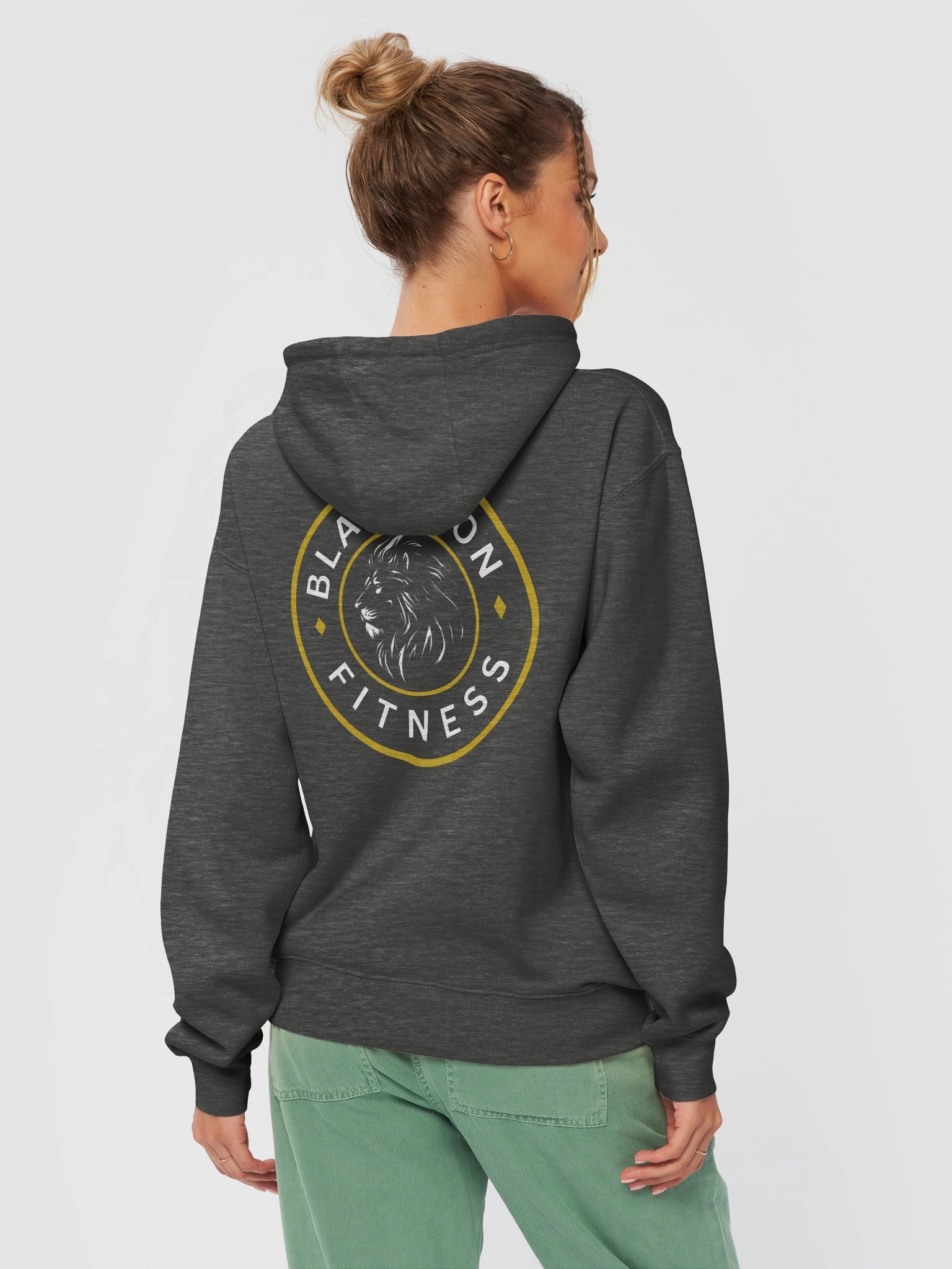Black Lion Pullover Fitness Hoodie product image (16)