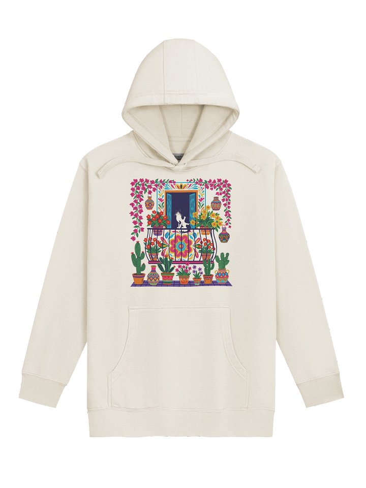 Balcony Cat Unisex Premium Hoodie product image (2)
