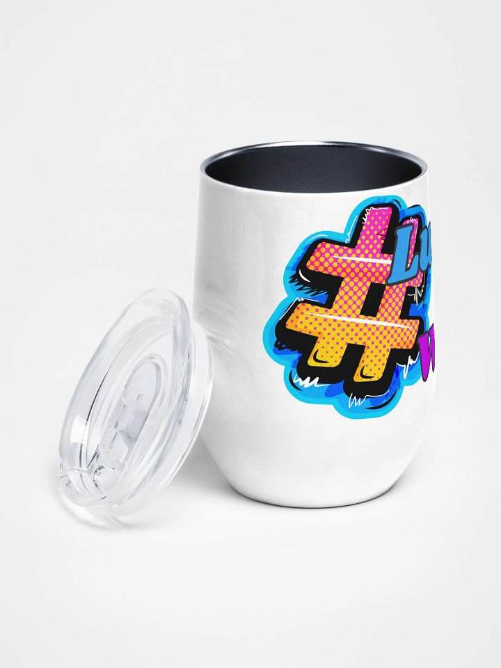 Lurkin' & Workin' Wine Tumbler product image (2)