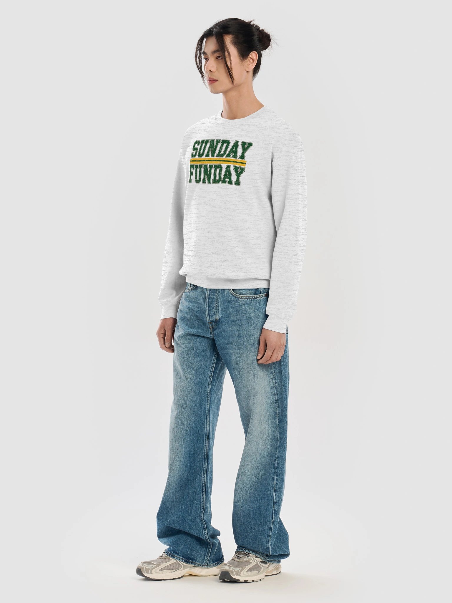 Sunday Funday Retro Green Crewneck product image (7)