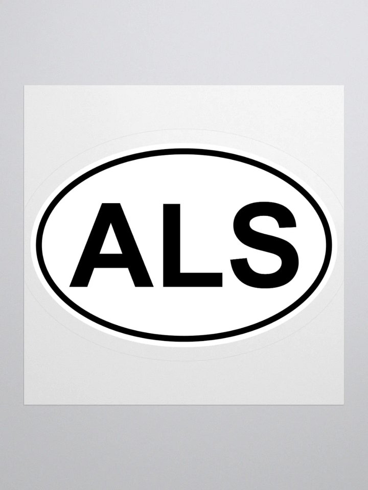 ALS Oval Sticker product image (1)