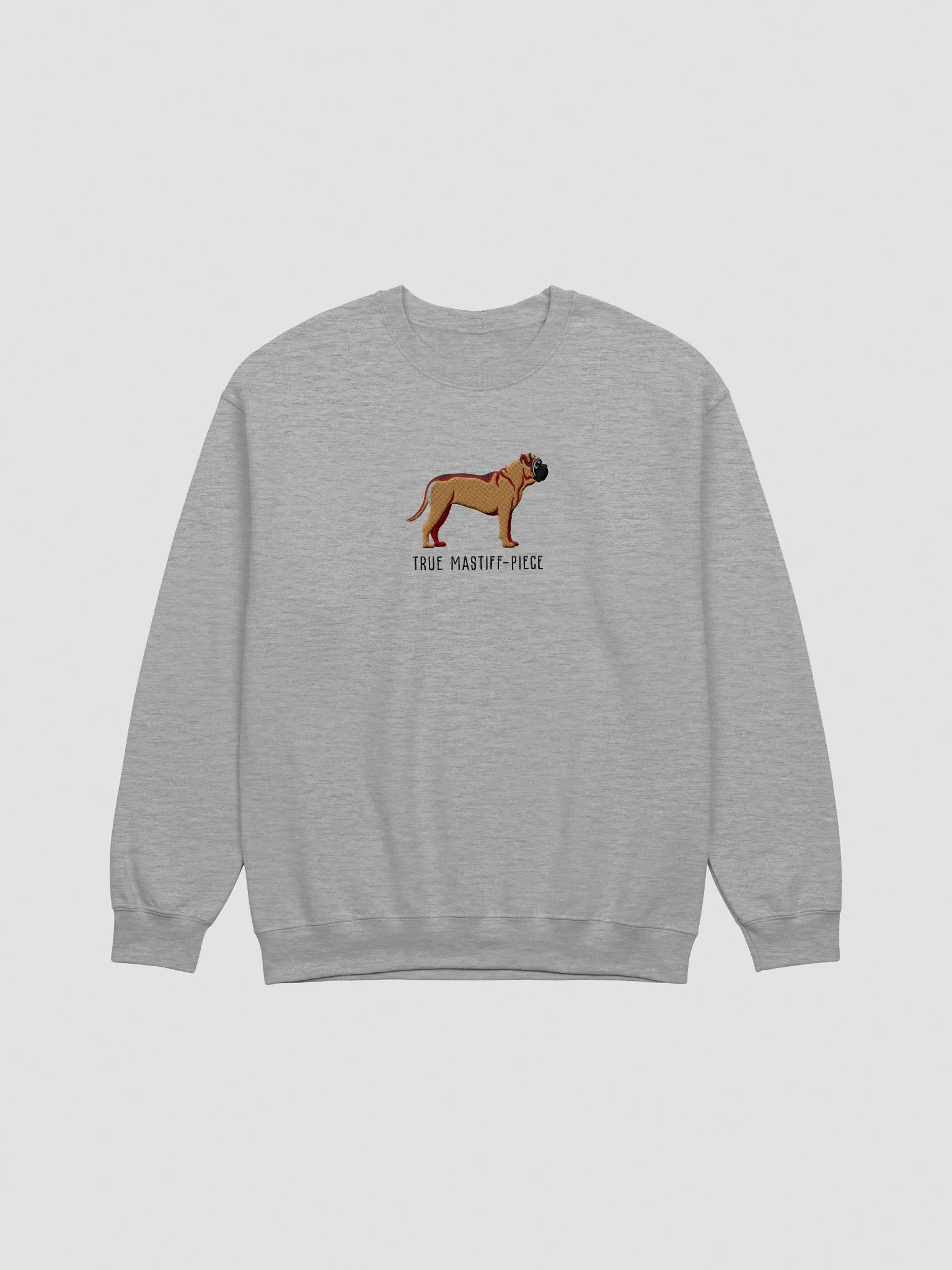 True Mastiff-Piece Sweatshirt (Embroidered) of an English Mastiff product image (3)