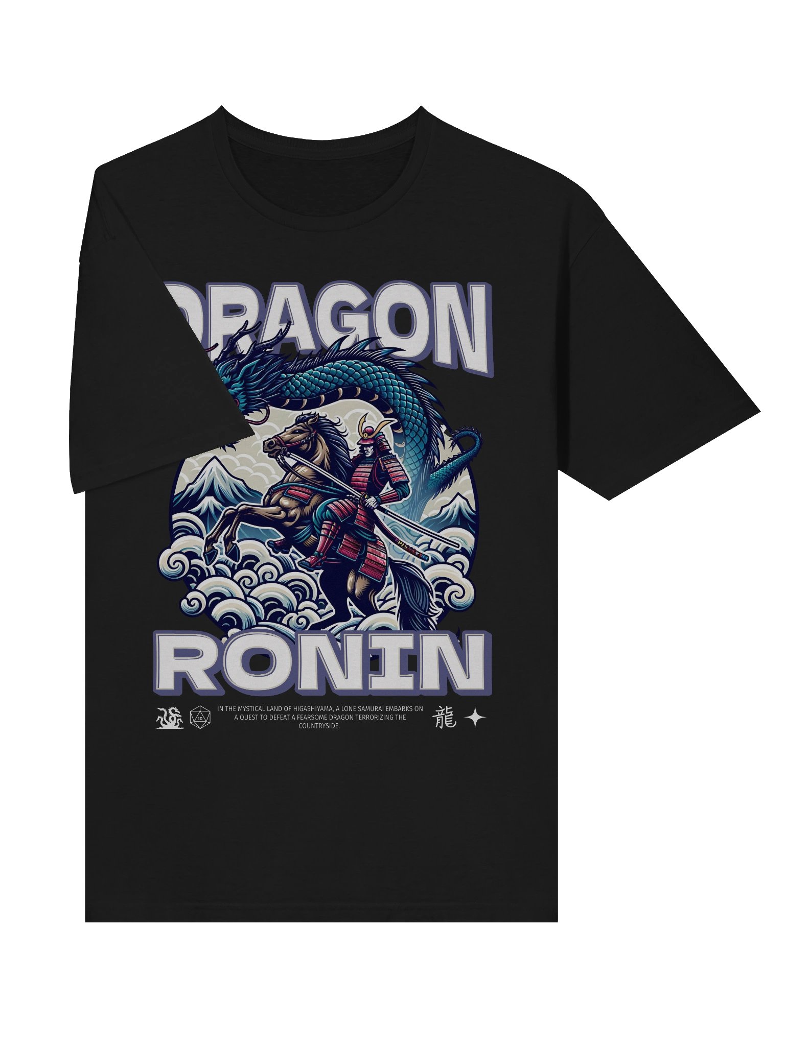 Dragon Ronin Samurai T-Shirt - Gildan Softstyle product image (3)