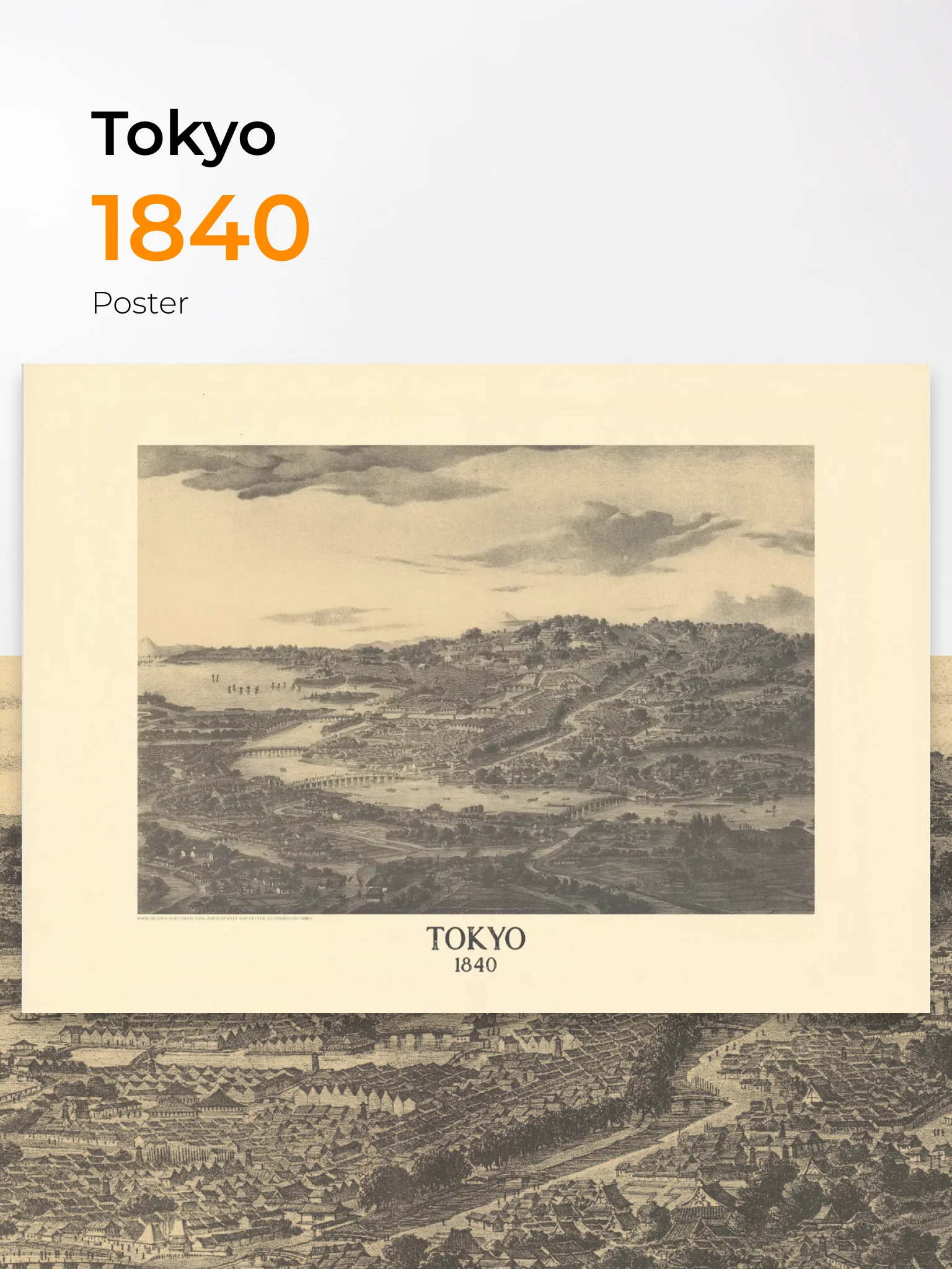 Tokyo 1840 (Unframed Poster Print) product image (1)