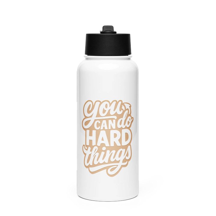 "You Can Do Hard Things" Water Bottle product image (1)