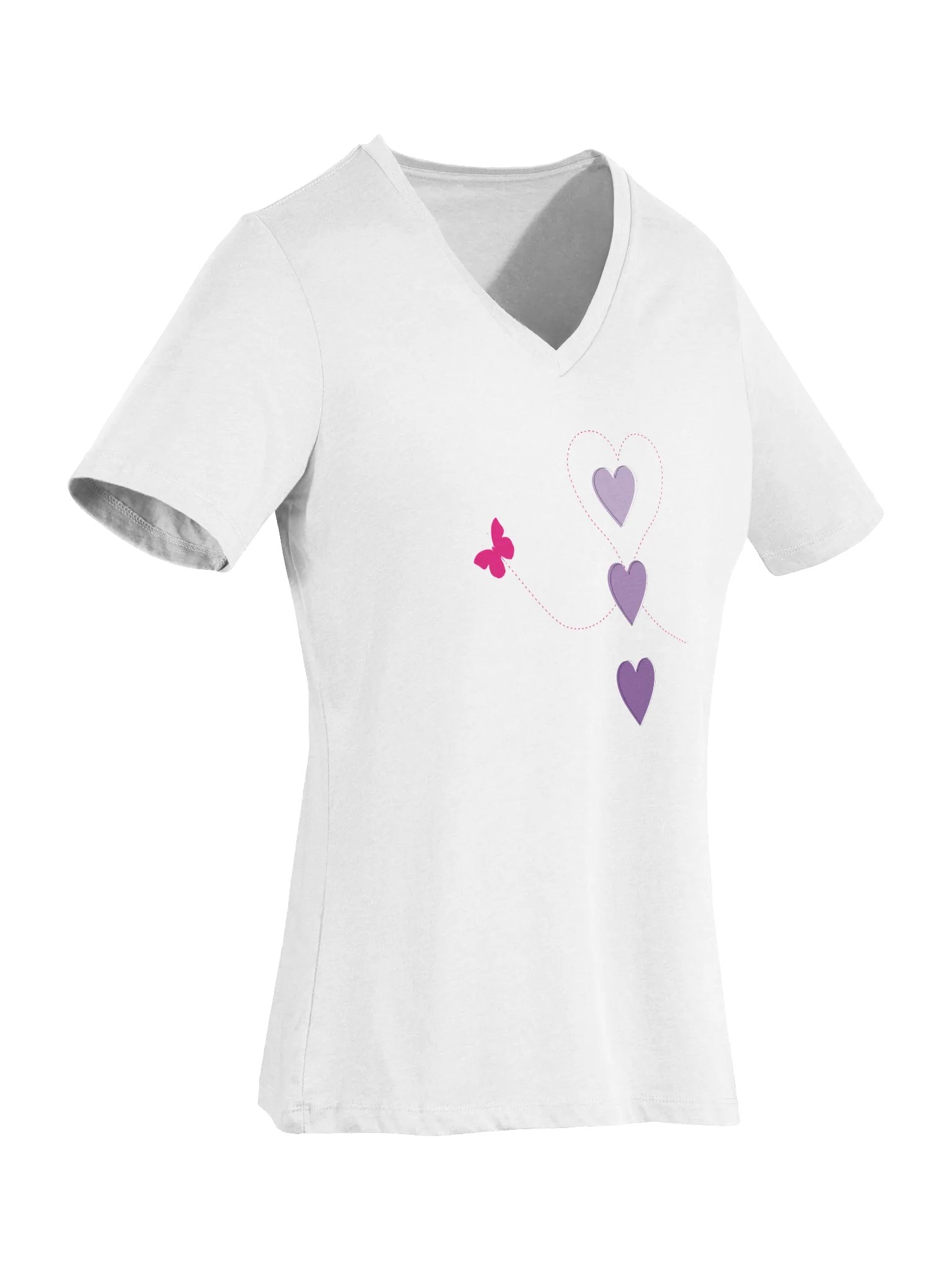 Flutter My Heart V Tee product image (4)
