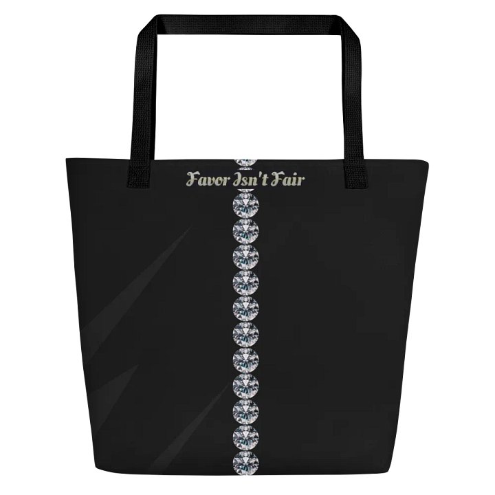 Black with Diamonds BBG Tote Bag with Pocket product image (2)