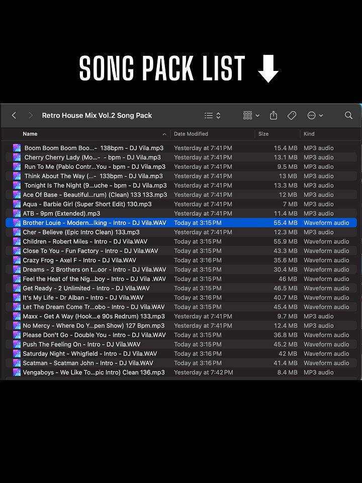 Retro House Mix Vol.2 – Song Pack product image (2)
