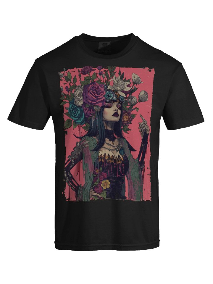 Cyber Rose Headdress Heavyweight Tee product image (2)
