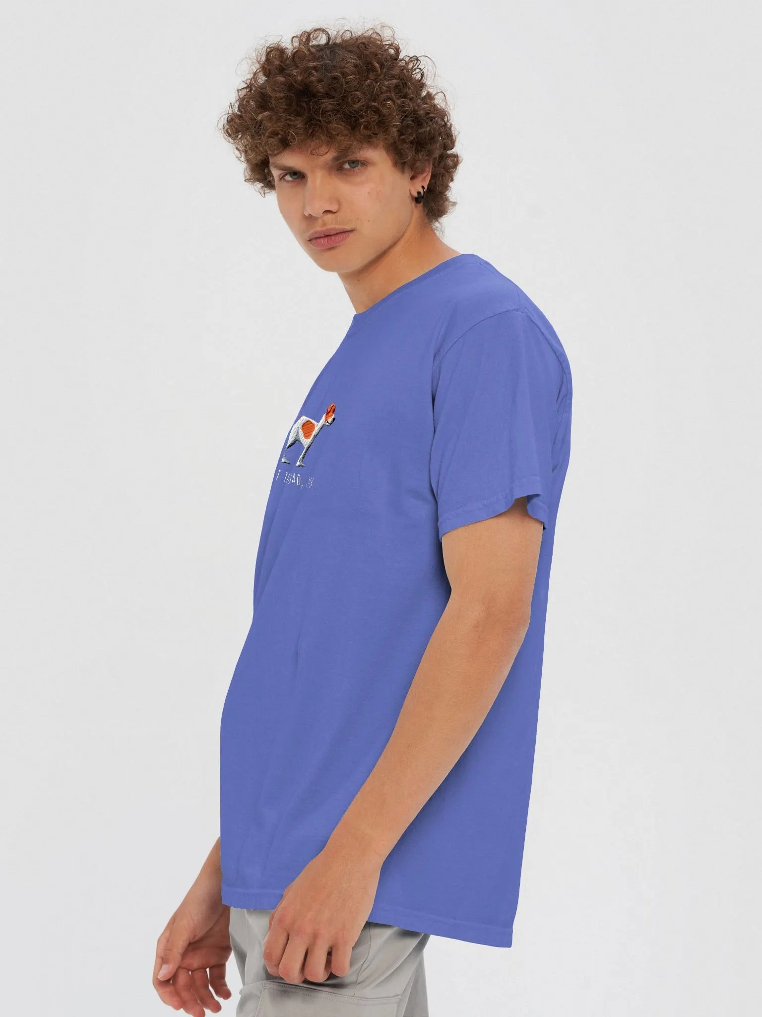 Hit the Road, Jack T-Shirt(Embroidered) of a Jack Russell Terrier(Red) product image (9)