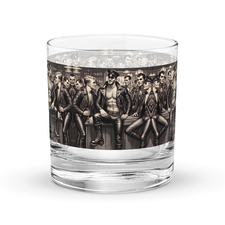 To Sir With Love Leather Heritage Wrap Glass – Premium Barware with Iconic Design product image (1)