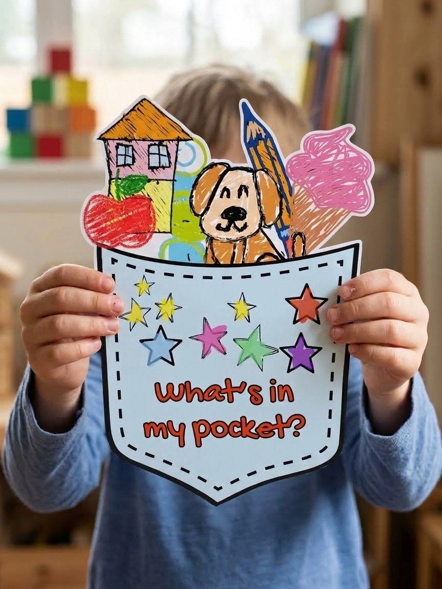 All About Me What's in my Pocket Printable Craft Back to School Activity PDF product image (4)