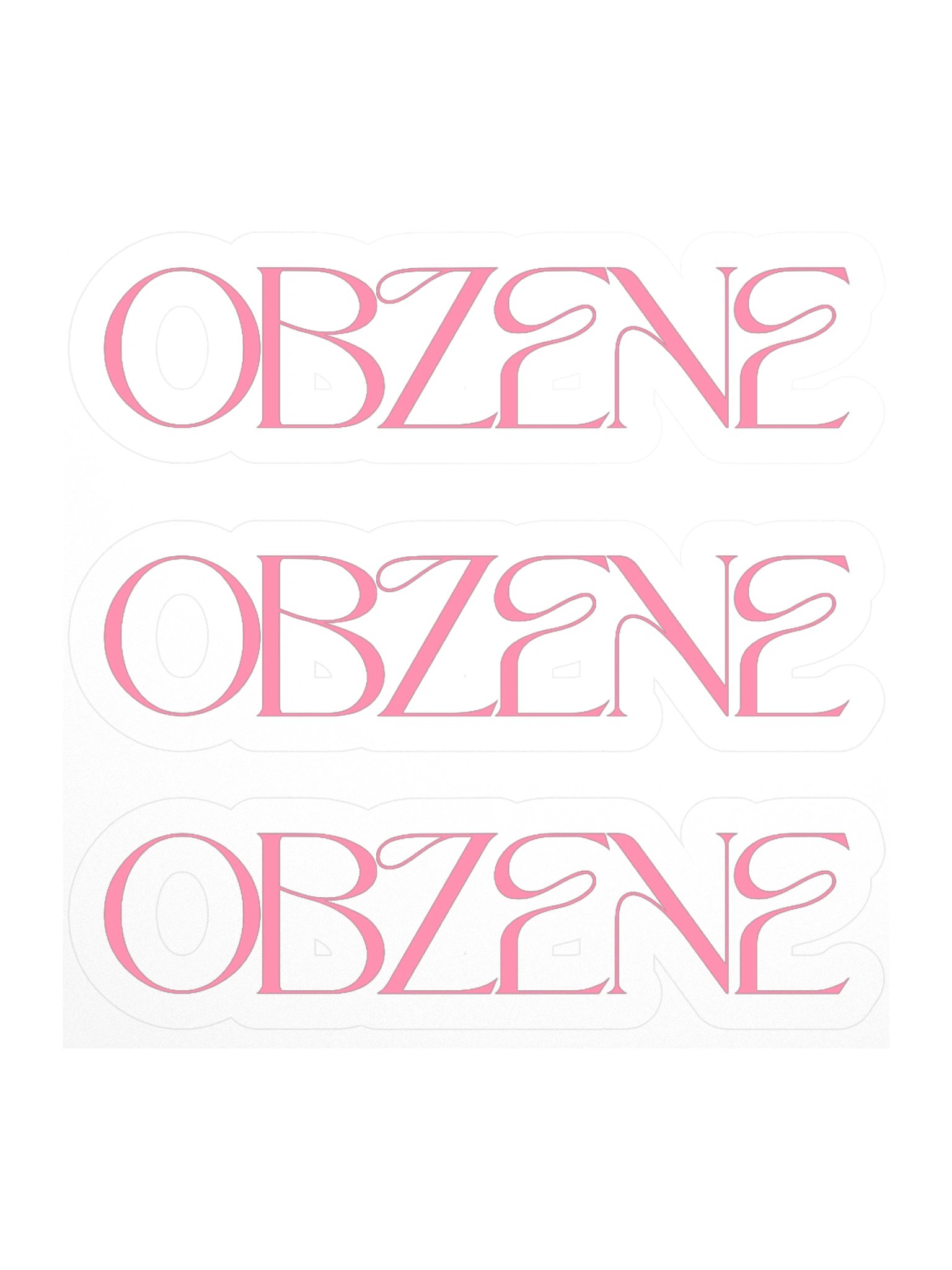 Pink Obzene Sticker product image (1)