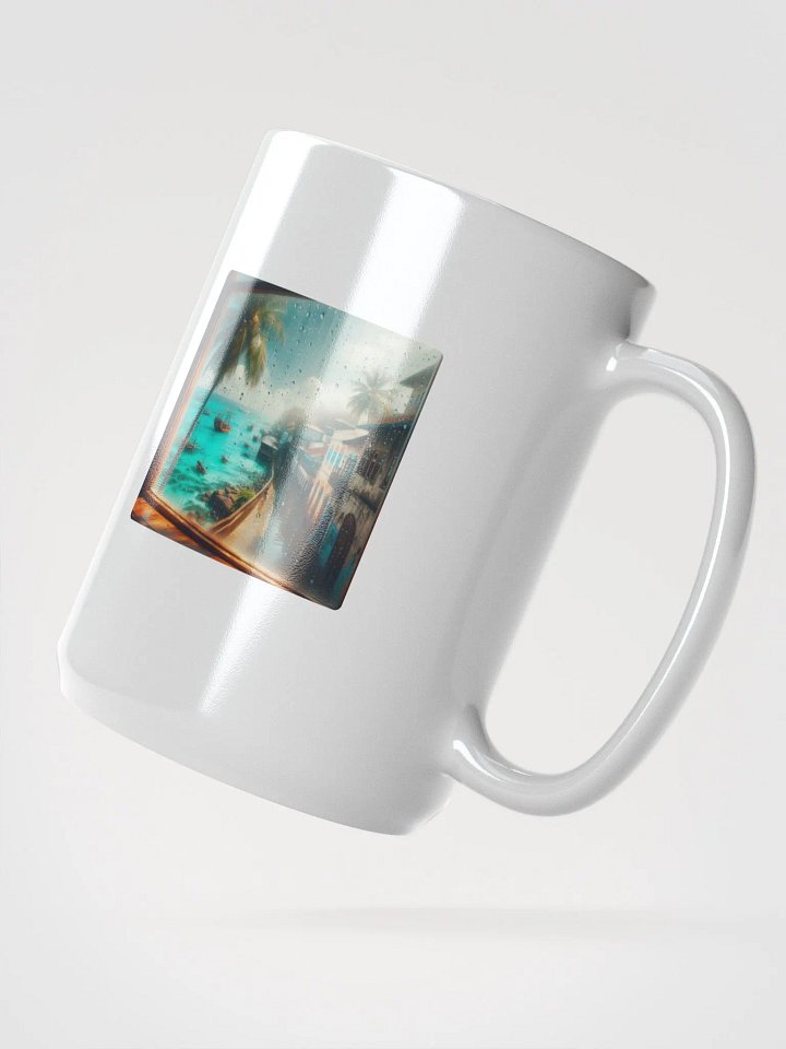 Tropical Vista White Glossy Mug | | Ai Design product image (2)
