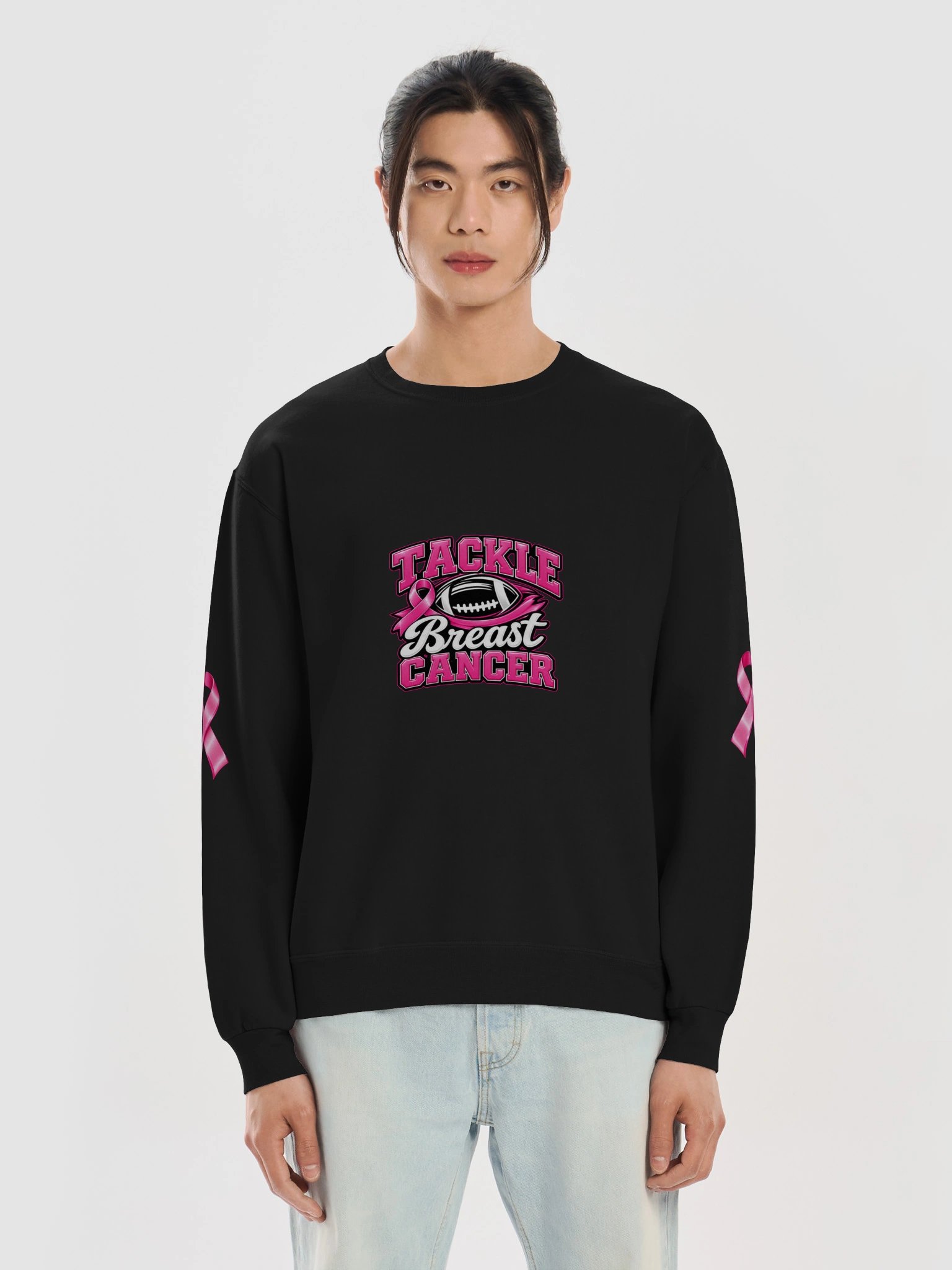 Tackle Breast Cancer Football Awareness Sweatshirt product image (31)