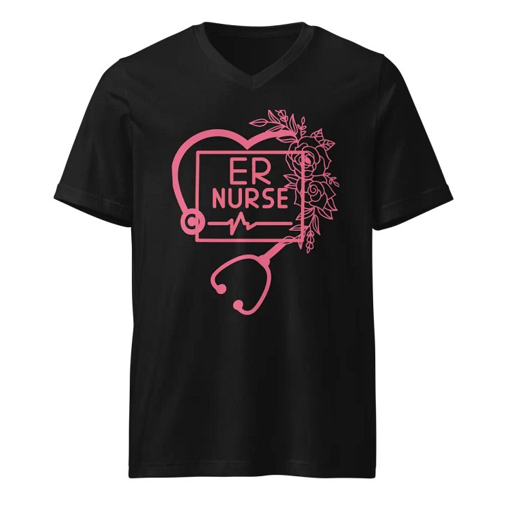 Heartfelt ER Nurse V-Neck Tee product image (1)