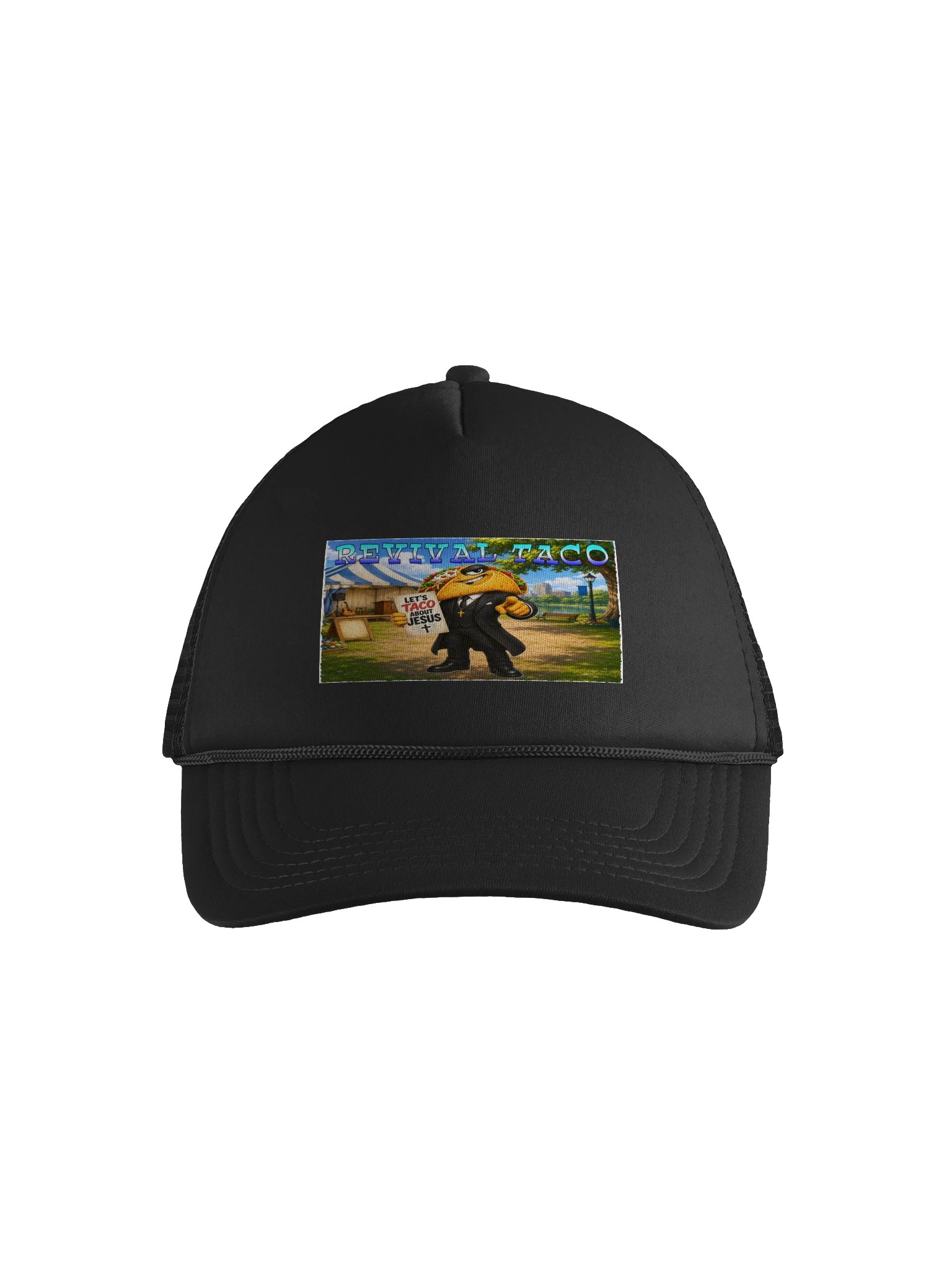 Revival Taco Jesus Quote Trucker Hat - The Taco Family product image (6)