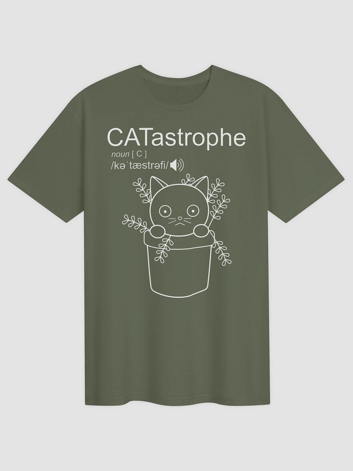 CATastrophe (Cat with Yarn - White Print) - Unisex Adult Super Soft Lightweight T-shirt product image (41)