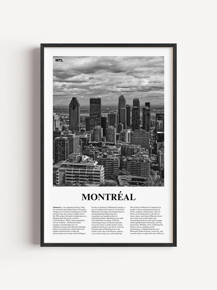 Montreal 01 Newspaper Poster | Framed product image (1)