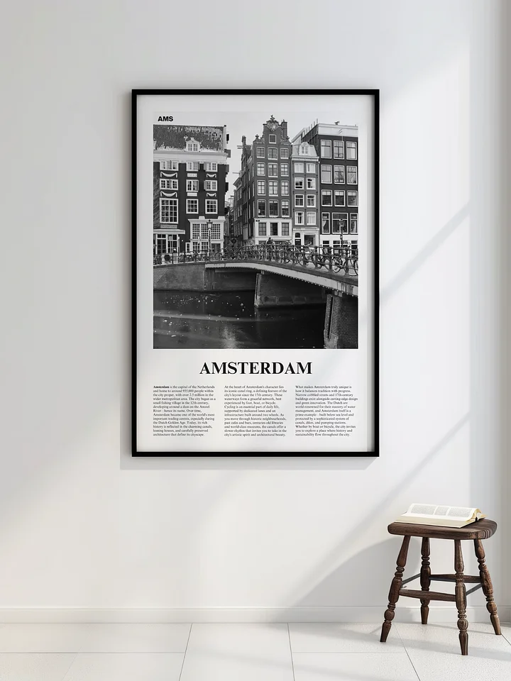 Amsterdam 03 Newspaper Poster | Framed product image (2)