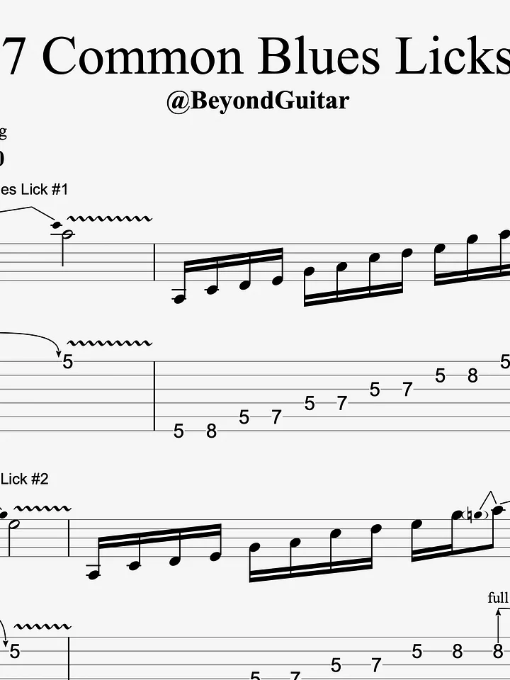 7 Common Blues Licks product image (1)